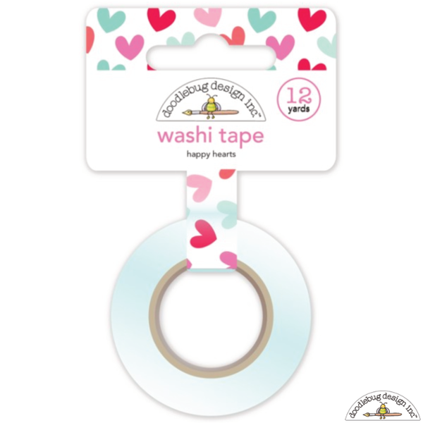 Doodlebug Happy Hearts Washi Tape - Orchids and Hummingbirds Designs, LLC