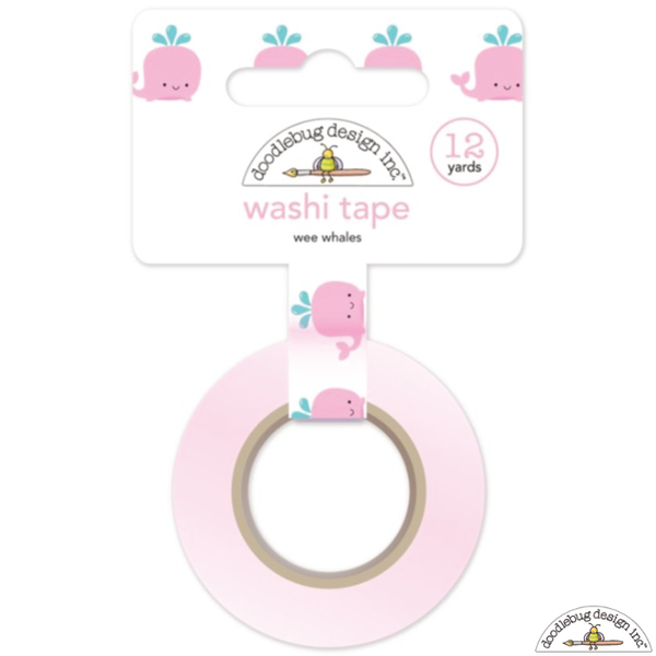 Doodlebug Wee Whales Washi Tape - Orchids and Hummingbirds Designs, LLC