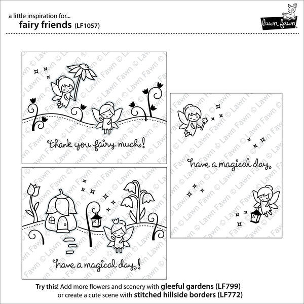Lawn Fawn Fairy Friends Stamp Set - Orchids and Hummingbirds Designs, LLC