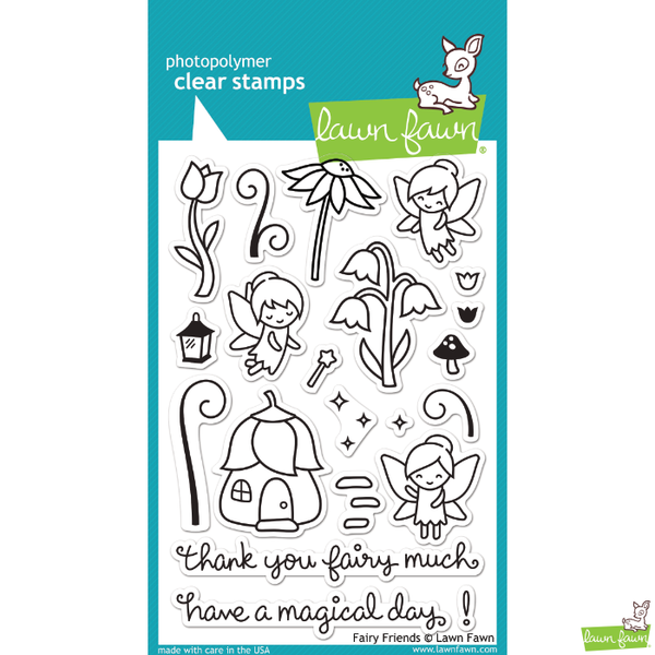 Lawn Fawn Fairy Friends Stamp Set - Orchids and Hummingbirds Designs, LLC