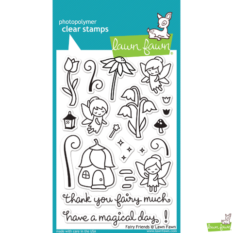 Lawn Fawn Fairy Friends Stamp Set - Orchids and Hummingbirds Designs, LLC