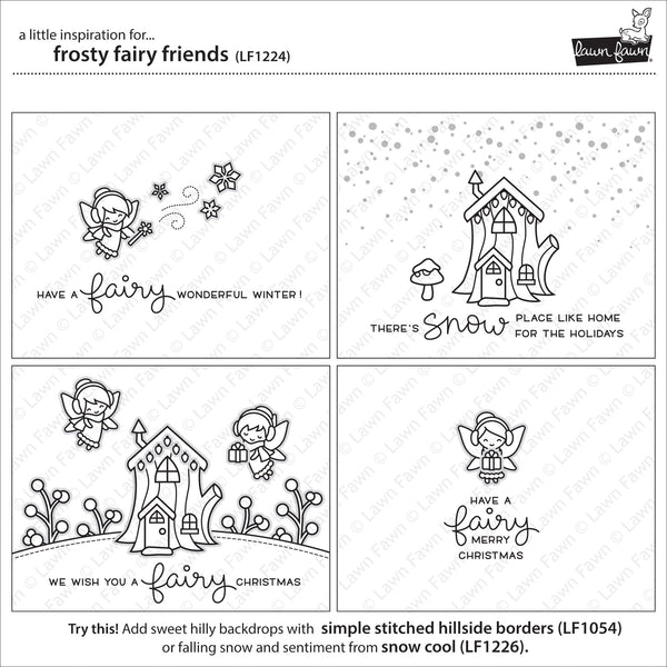 Lawn Fawn Frosty Fairy Friends Stamp Set - Orchids and Hummingbirds Designs, LLC