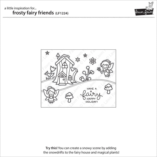 Lawn Fawn Frosty Fairy Friends Stamp Set - Orchids and Hummingbirds Designs, LLC