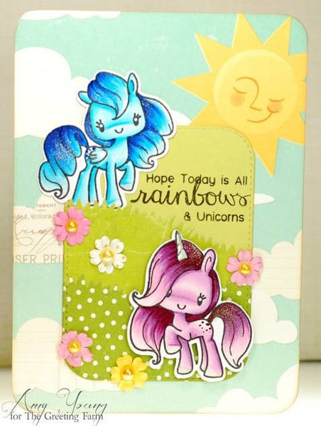 The Greeting Farm Magical Friends Stamp Set - Orchids and Hummingbirds Designs, LLC