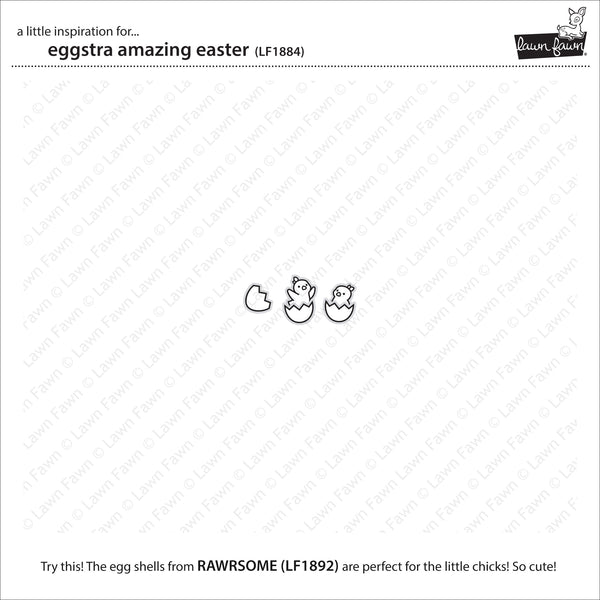 Lawn Fawn Eggstra Amazing Easter Stamp Set - Stamps - Lawn Fawn - Orchids and Hummingbirds Designs, LLC