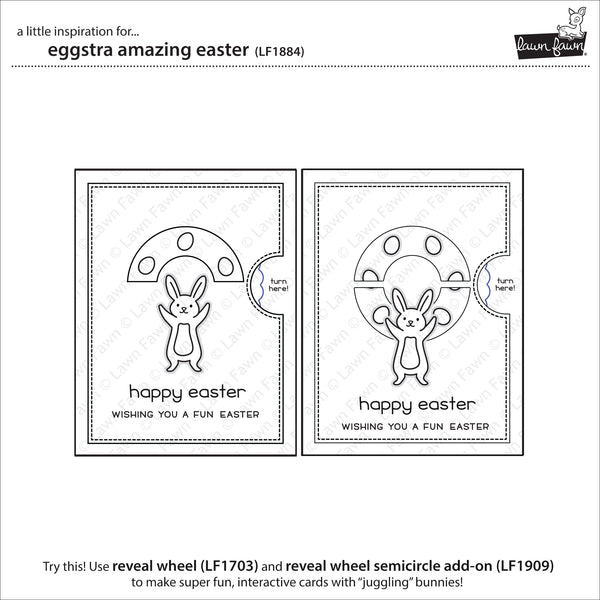 Lawn Fawn Eggstra Amazing Easter Stamp Set - Stamps - Lawn Fawn - Orchids and Hummingbirds Designs, LLC