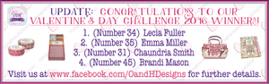 UPDATE:  Congratulations to our Valentine's Day Challenge 2016 Winners!