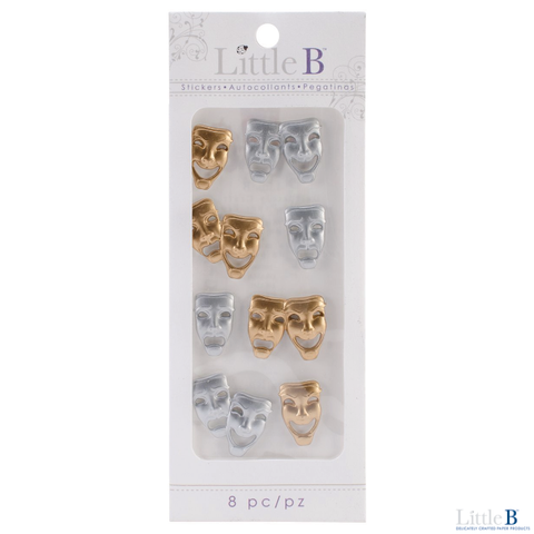 Little B Mini 3D Stickers - Drama - Orchids and Hummingbirds Designs, LLC