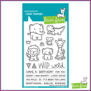 Lawn Fawn Wild For You Stamp Set