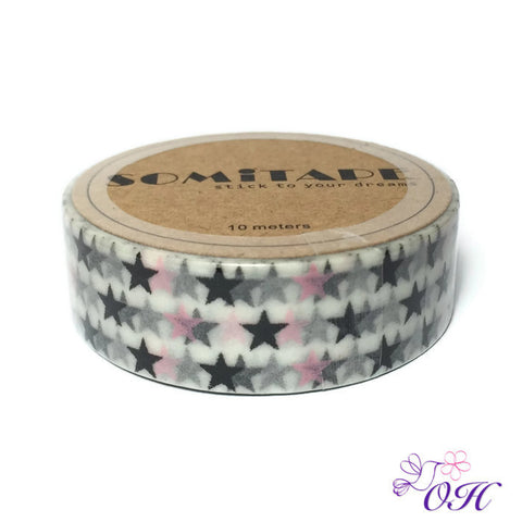 Somitape Stars Washi Tape - Orchids and Hummingbirds Designs, LLC