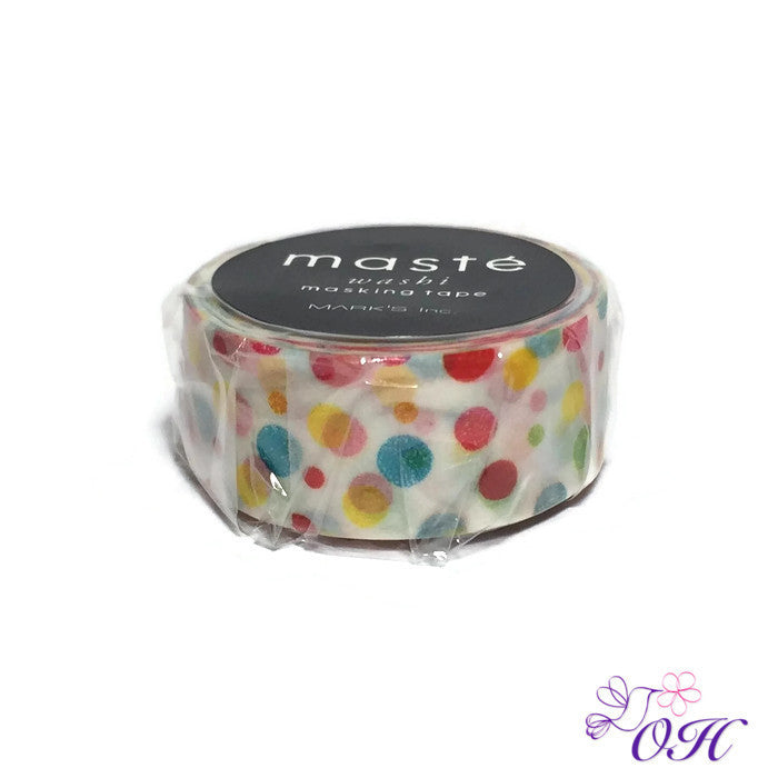 masté Colorful Dot Washi Tape - Orchids and Hummingbirds Designs, LLC