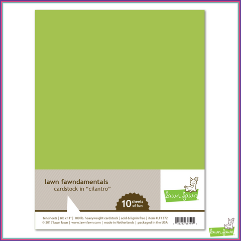 Lawn Fawn Cilantro Cardstock - Scrapbooking Supplies - Lawn Fawn - Orchids and Hummingbirds Designs, LLC