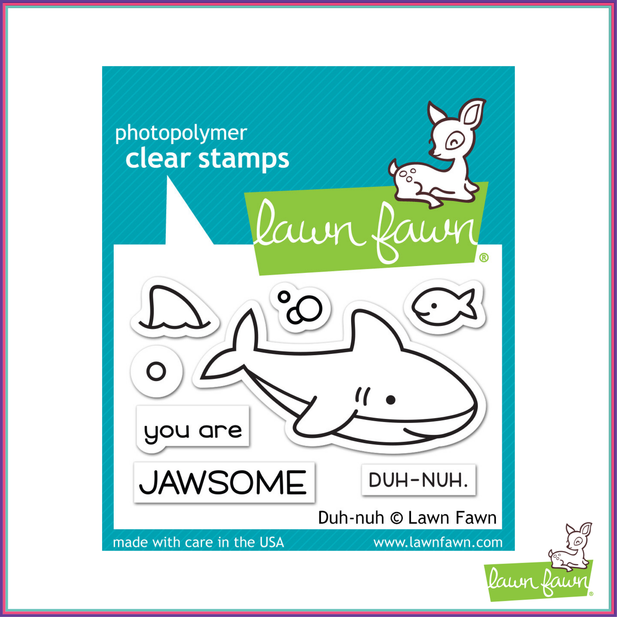 Lawn Fawn Duh-Nuh Stamp Set - Stamps - Lawn Fawn - Orchids and Hummingbirds Designs, LLC