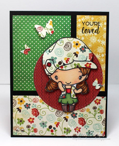 The Greeting Farm Lovable Anya Stamp Set - Orchids and Hummingbirds Designs, LLC