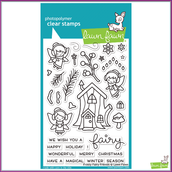 Lawn Fawn Frosty Fairy Friends Stamp Set - Orchids and Hummingbirds Designs, LLC