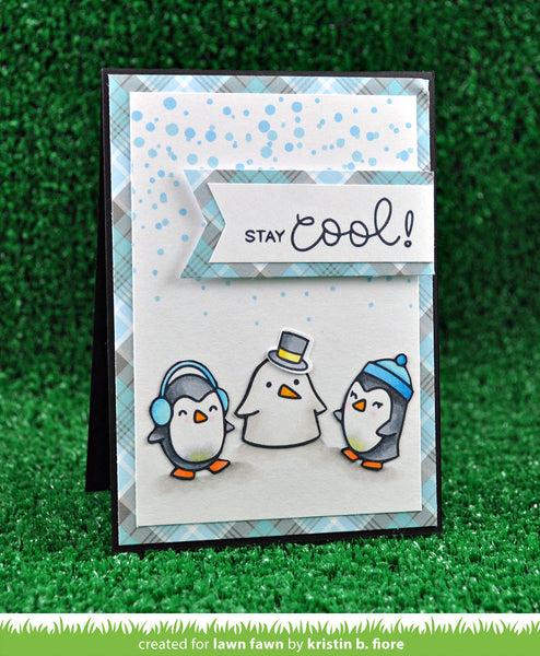 Lawn Fawn Snow Cool Stamp Set - Orchids and Hummingbirds Designs, LLC