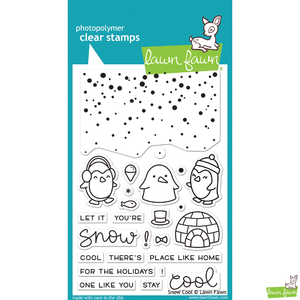 Lawn Fawn Snow Cool Stamp Set - Orchids and Hummingbirds Designs, LLC
