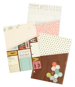 Simple Stories Carpe Diem The Reset Girl Pocket Inserts - Planners - Simple Stories - Orchids and Hummingbirds Designs, LLC