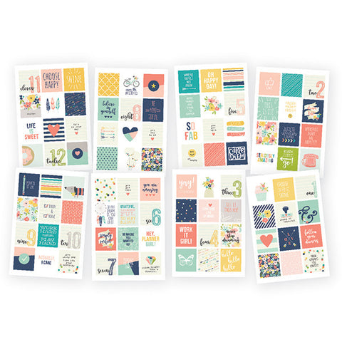 Simple Stories Carpe Diem Posh Insta Quote Stickers - Stickers - Simple Stories - Orchids and Hummingbirds Designs, LLC