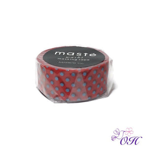 masté Red / Dot Washi Tape - Orchids and Hummingbirds Designs, LLC