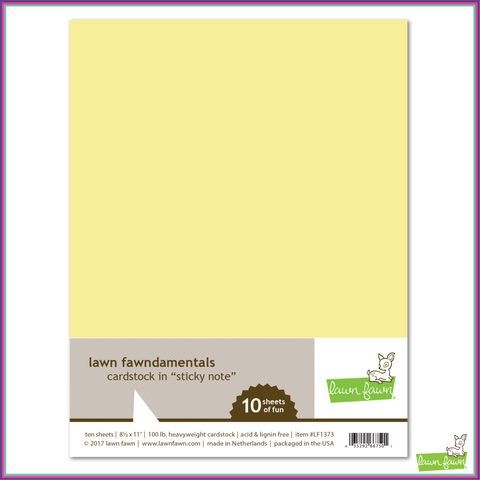 Lawn Fawn Sticky Note Cardstock - Scrapbooking Supplies - Lawn Fawn - Orchids and Hummingbirds Designs, LLC