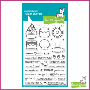 Lawn Fawn Sweet Friends Stamp Set - Stamps - Lawn Fawn - Orchids and Hummingbirds Designs, LLC
