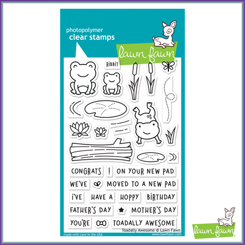 Lawn Fawn Toadally Awesome Stamp Set - Stamps - Lawn Fawn - Orchids and Hummingbirds Designs, LLC