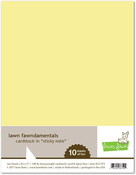 Lawn Fawn Sticky Note Cardstock - Scrapbooking Supplies - Lawn Fawn - Orchids and Hummingbirds Designs, LLC