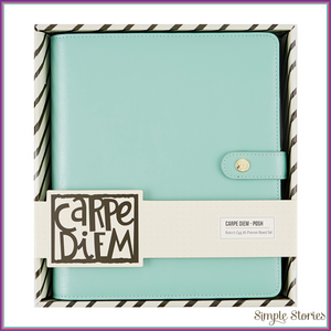 Simple Stories - Carpe Diem - Posh Robin's Egg A5 Planner Boxed Set - Orchids and Hummingbirds Designs, LLC