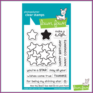 Lawn Fawn How You Bean? Star Add-On Stamp Set - Stamps - Lawn Fawn - Orchids and Hummingbirds Designs, LLC