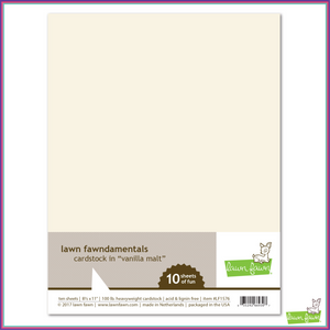 Lawn Fawn Vanilla Malt Cardstock - Scrapbooking Supplies - Lawn Fawn - Orchids and Hummingbirds Designs, LLC