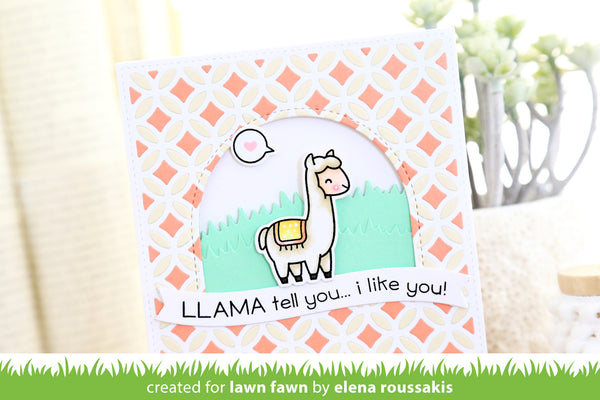 Lawn Fawn Llama Tell You Stamp Set - Stamps - Lawn Fawn - Orchids and Hummingbirds Designs, LLC
