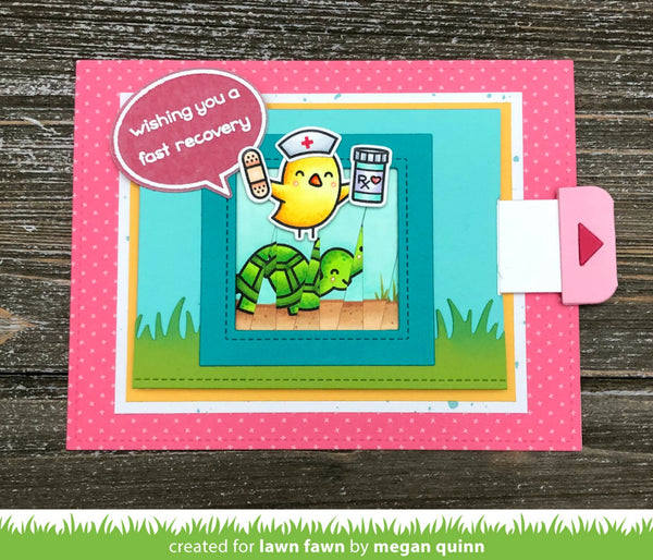 Lawn Fawn Get Well Before 'n Afters Stamp Set - Stamps - Lawn Fawn - Orchids and Hummingbirds Designs, LLC