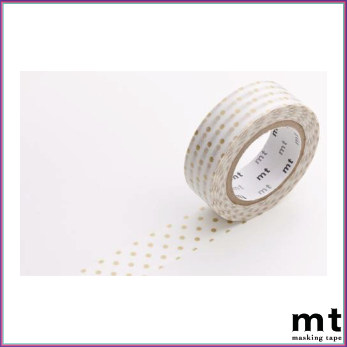 mt Dot S Gold Washi Tape - Washi Tape - mt - Orchids and Hummingbirds Designs, LLC