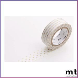 mt Dot S Gold Washi Tape - Washi Tape - mt - Orchids and Hummingbirds Designs, LLC