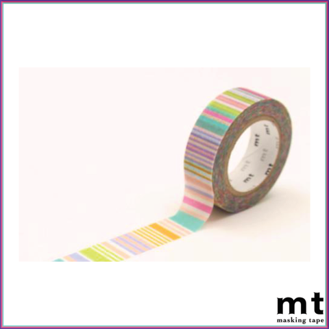 mt Multi-Border Pastel Washi Tape - Washi Tape - mt - Orchids and Hummingbirds Designs, LLC
